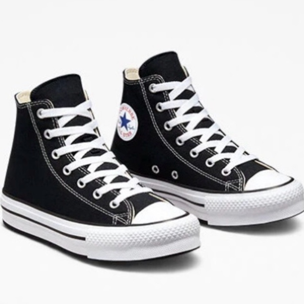 Converse Black and White High-Top Sneakers